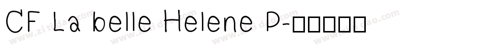 CF La belle Helene P字体转换